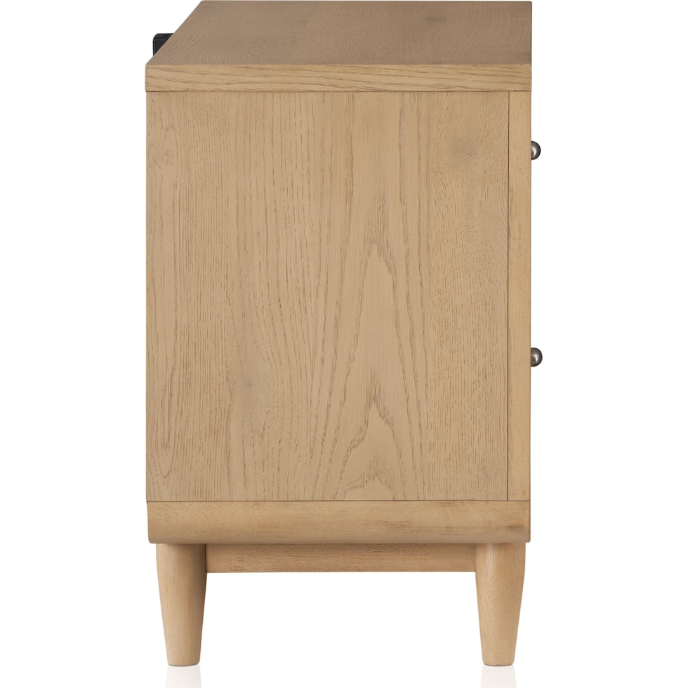 santa monica bedroom light brown nightstand   