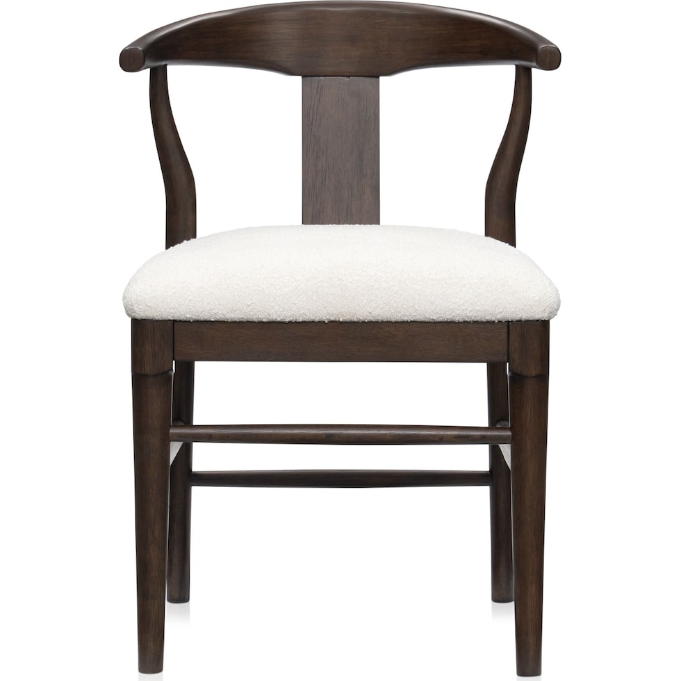 santa monica dining dark brown dining chair   