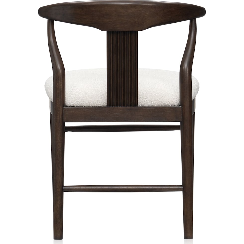 santa monica dining dark brown dining chair   
