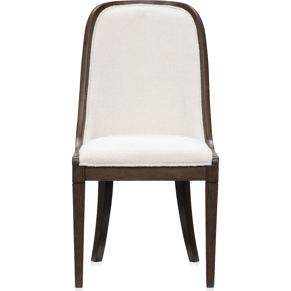 santa monica dining dark brown dining chair   