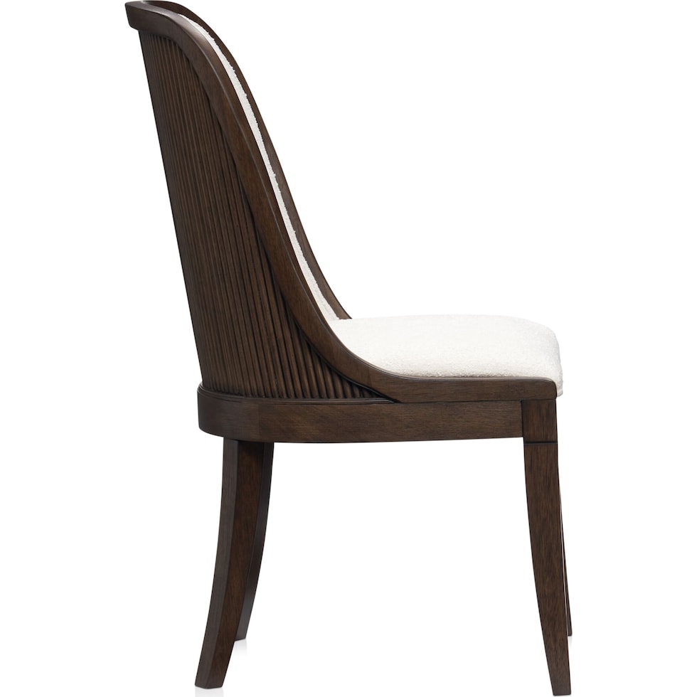 santa monica dining dark brown dining chair   