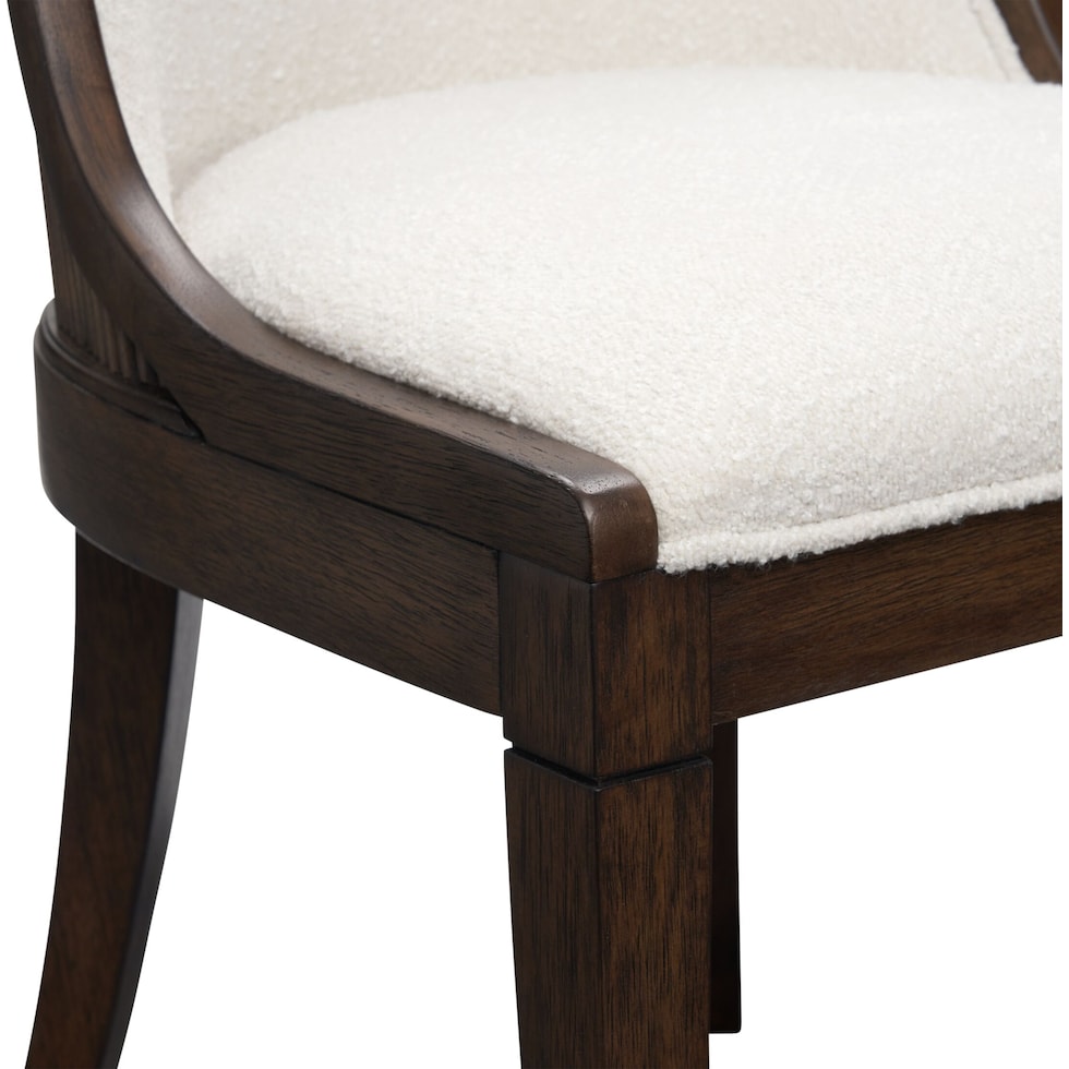 santa monica dining dark brown dining chair   