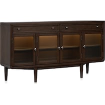 santa monica dining dark brown server   