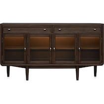 santa monica dining dark brown server   