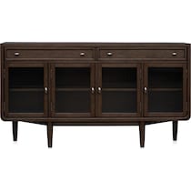 santa monica dining dark brown server   