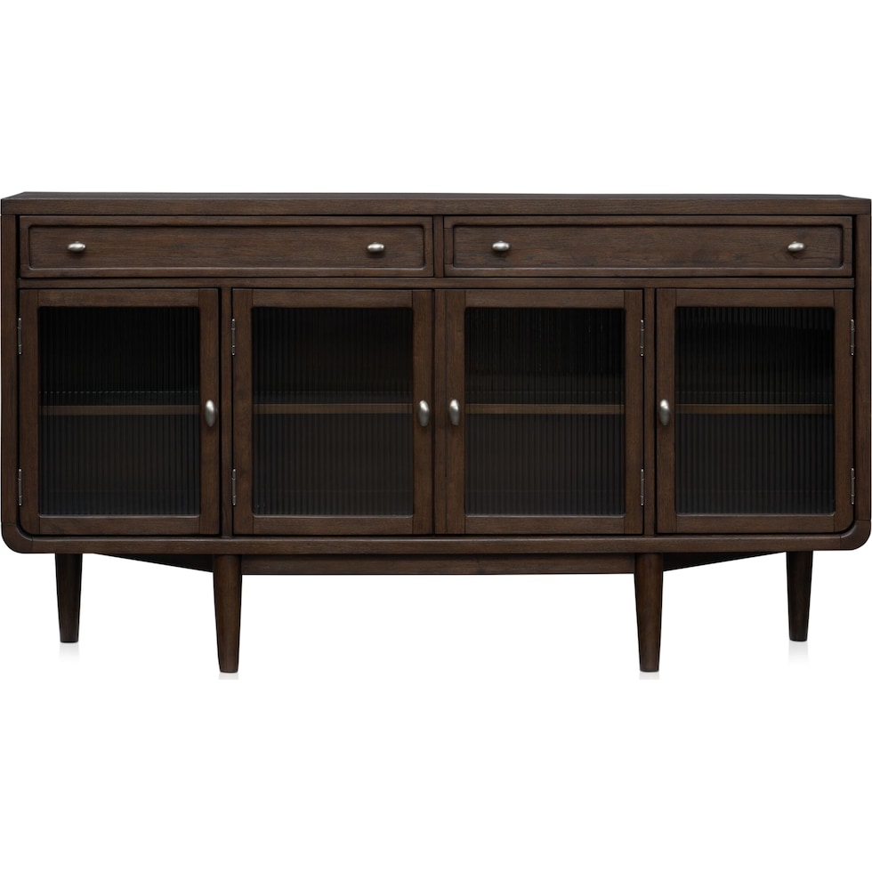 santa monica dining dark brown server   