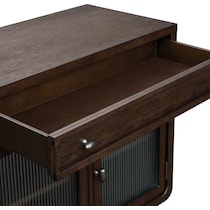 santa monica dining dark brown server   