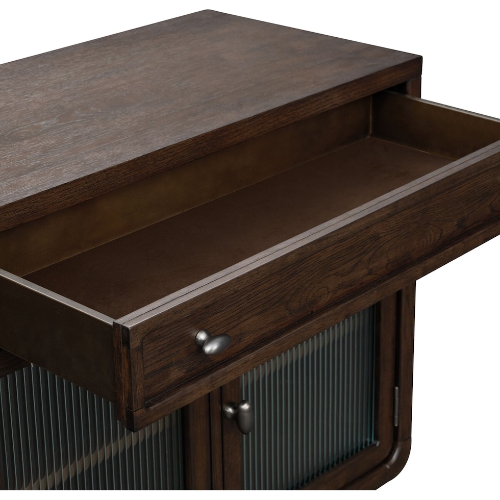 santa monica dining dark brown server   