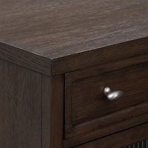 santa monica dining dark brown server   