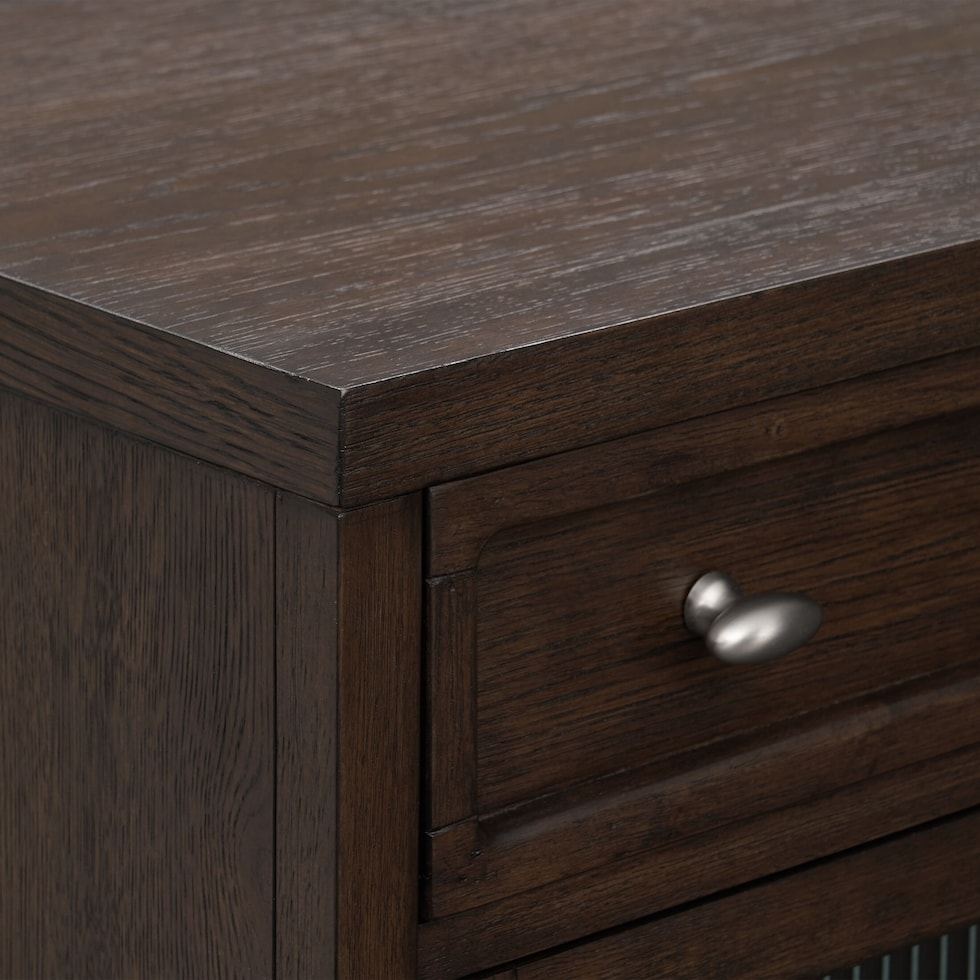 santa monica dining dark brown server   