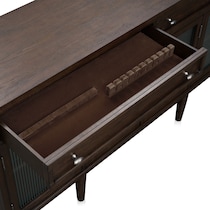 santa monica dining dark brown server   