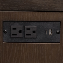 santa monica dining dark brown server   