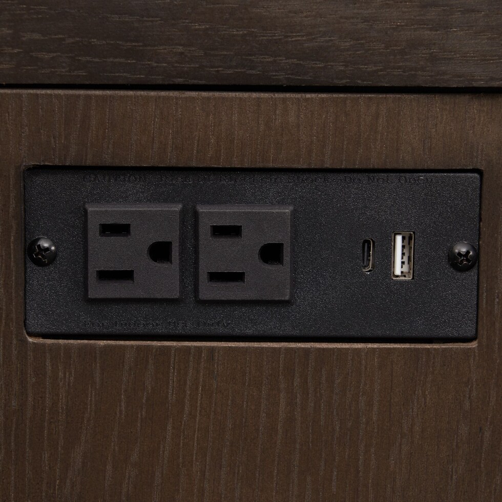 santa monica dining dark brown server   