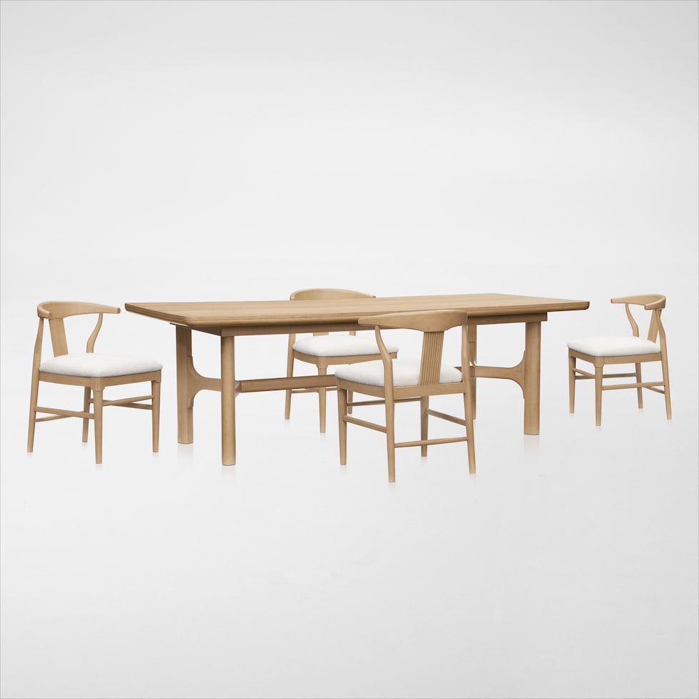 santa monica dining light brown  pc dining room web   