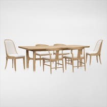 santa monica dining light brown  pc dining room web   