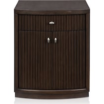 santa monica occasional dark brown chairside table   