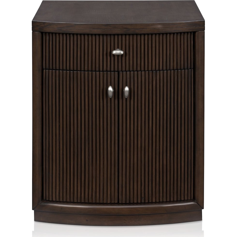 santa monica occasional dark brown chairside table   