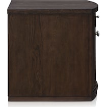 santa monica occasional dark brown chairside table   