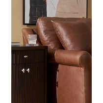 santa monica occasional dark brown chairside table   