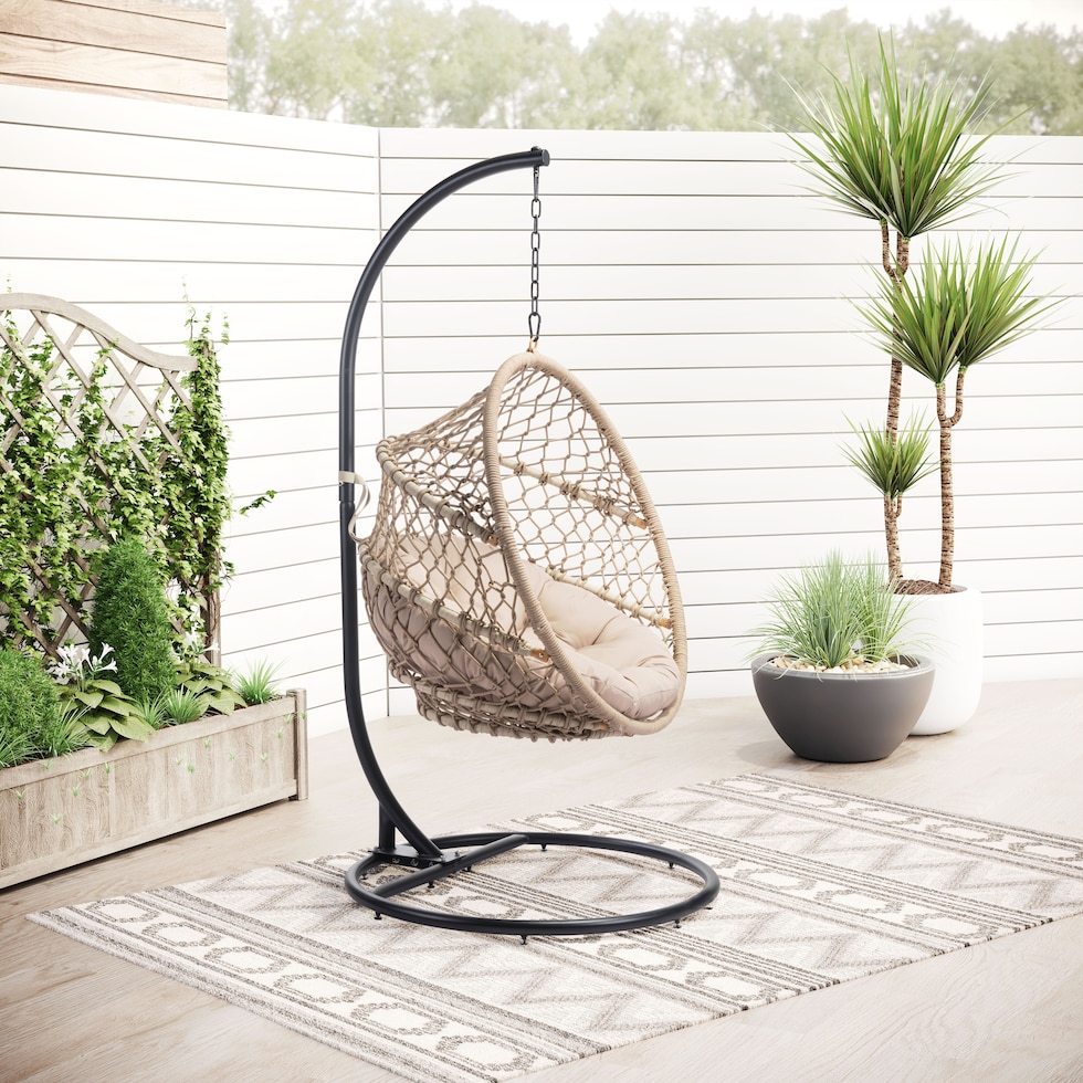 santa monica light brown outdoor chair   