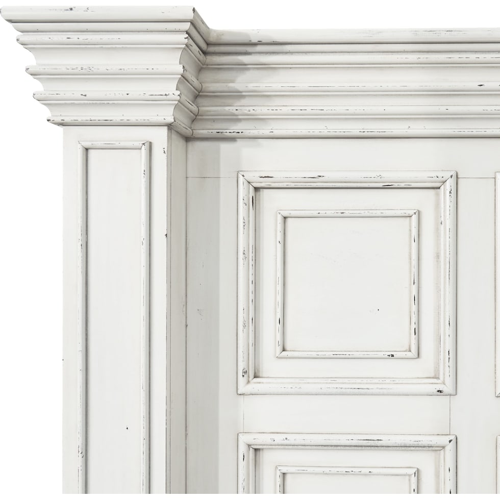 santa rosa white king bed   