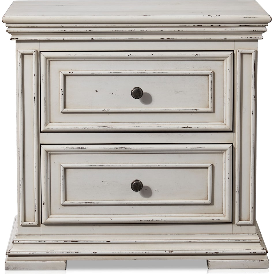 santa rosa white nightstand   