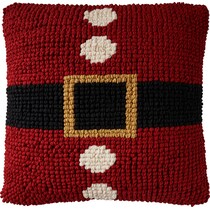 santa red accent pillow   
