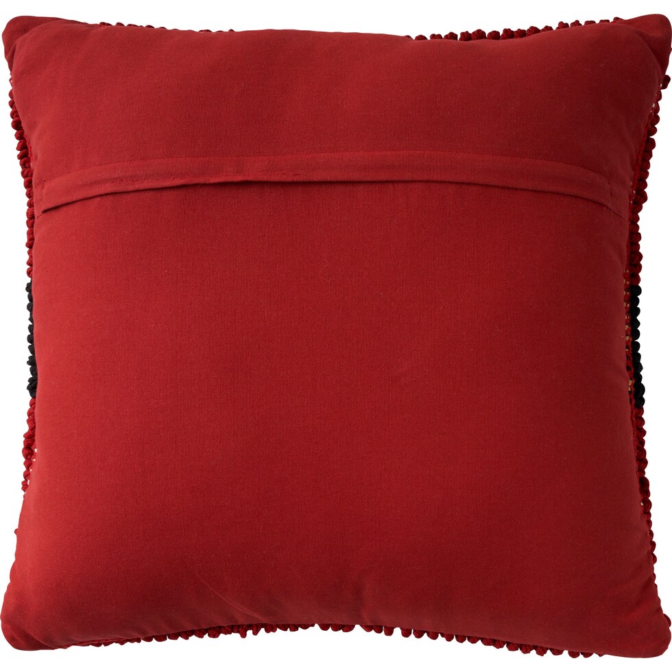 santa red accent pillow   