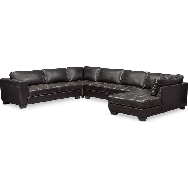 Living Room Furniture - Santana 4-Piece Sectional with Chaise