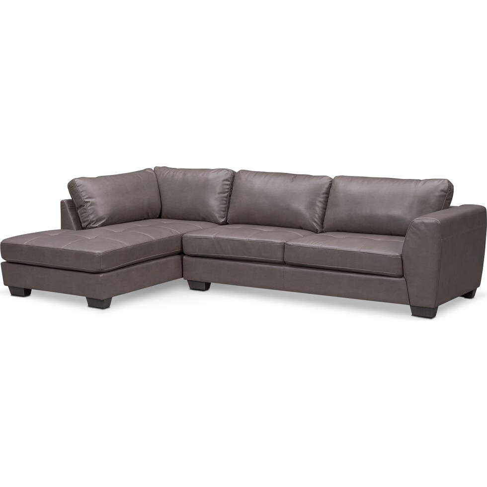 santana gray gray  pc sectional   
