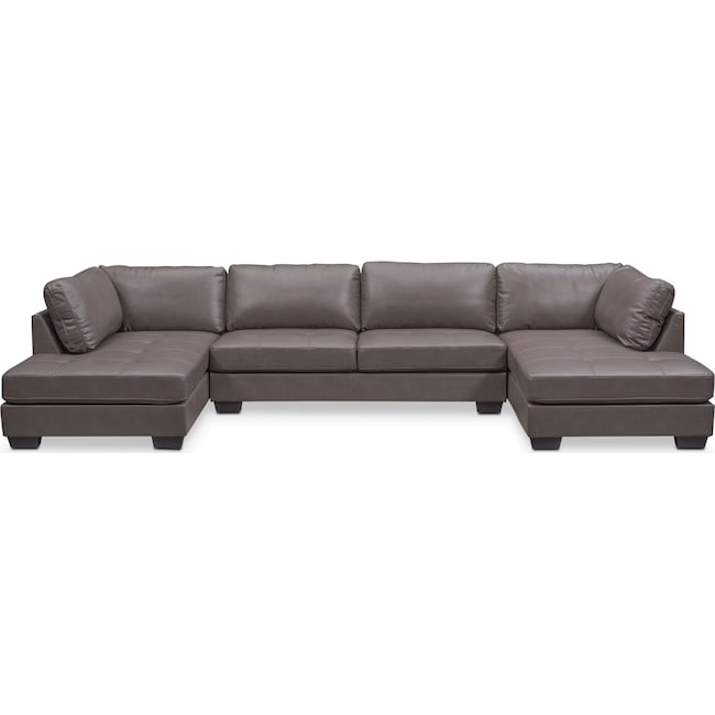 Living Room Furniture - Santana 3-Piece Sectional