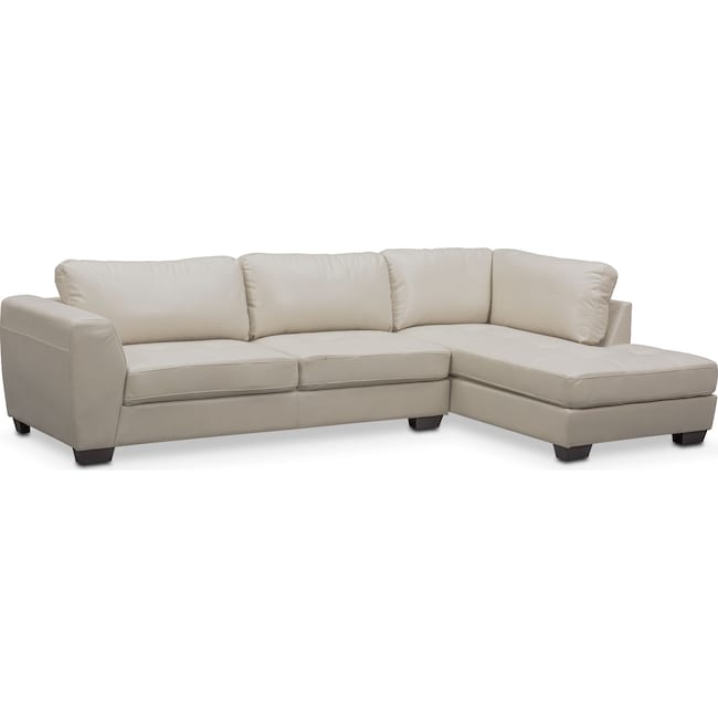 Living Room Furniture - Santana 2-Piece Sectional with Chaise