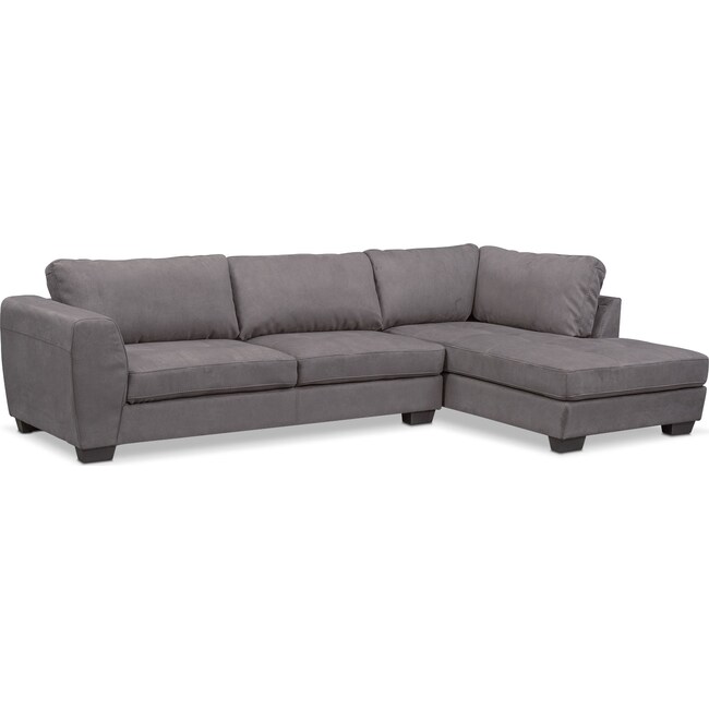 Living Room Furniture - Santana 2-Piece Sectional with Chaise