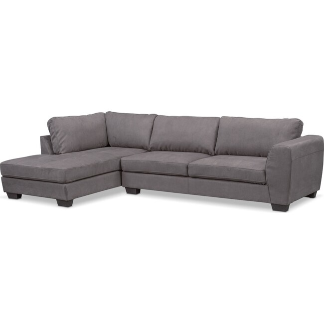 Living Room Furniture - Santana 2-Piece Sectional with Chaise