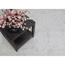 santorini white area rug  x    