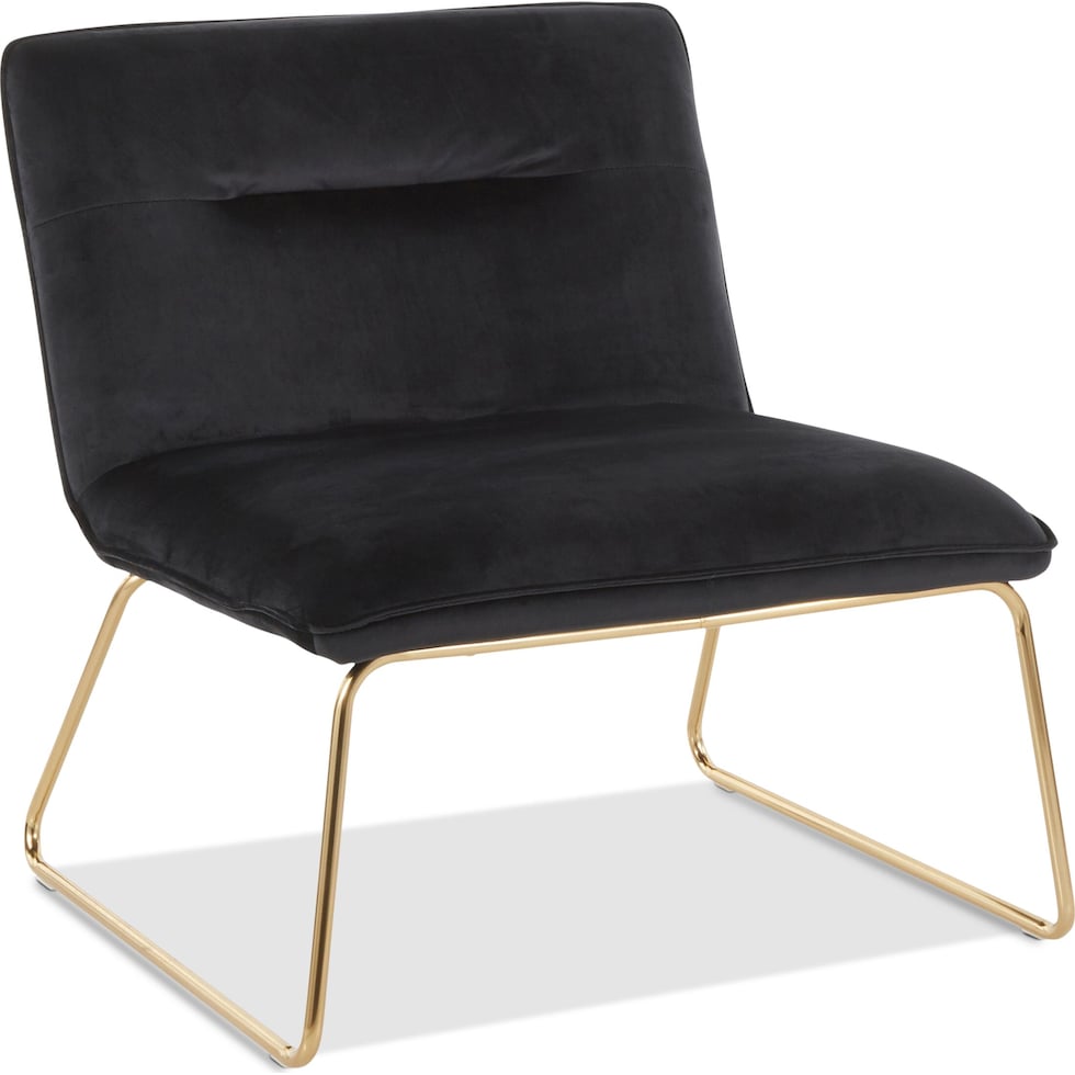 santos black accent chair   