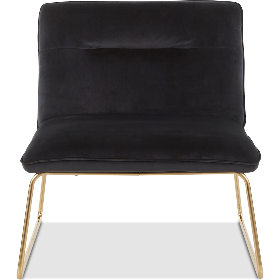 santos black accent chair   