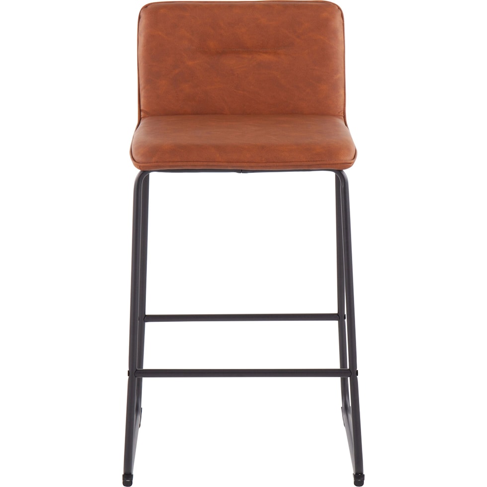 santos dark brown counter height stool   