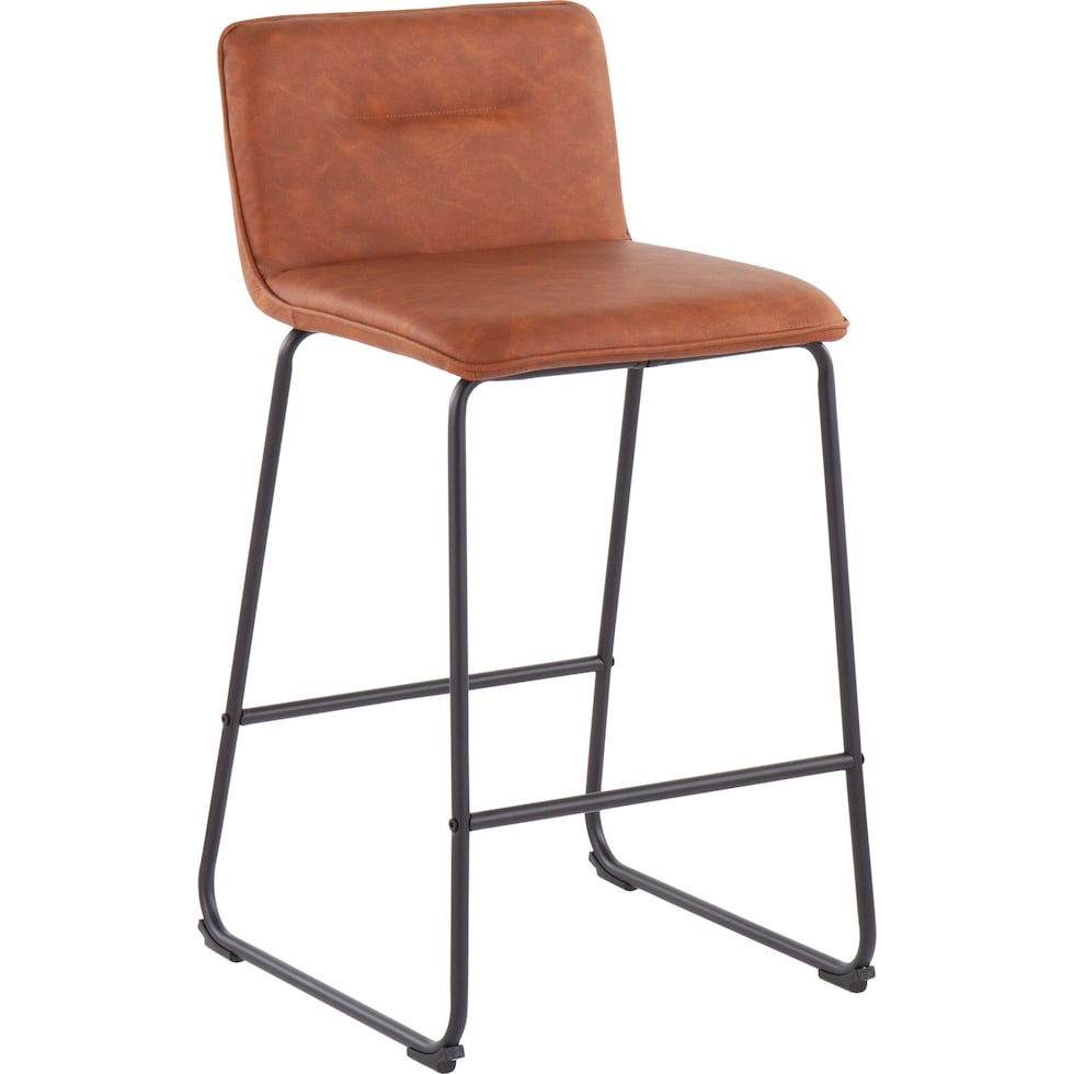 santos dark brown counter height stool   