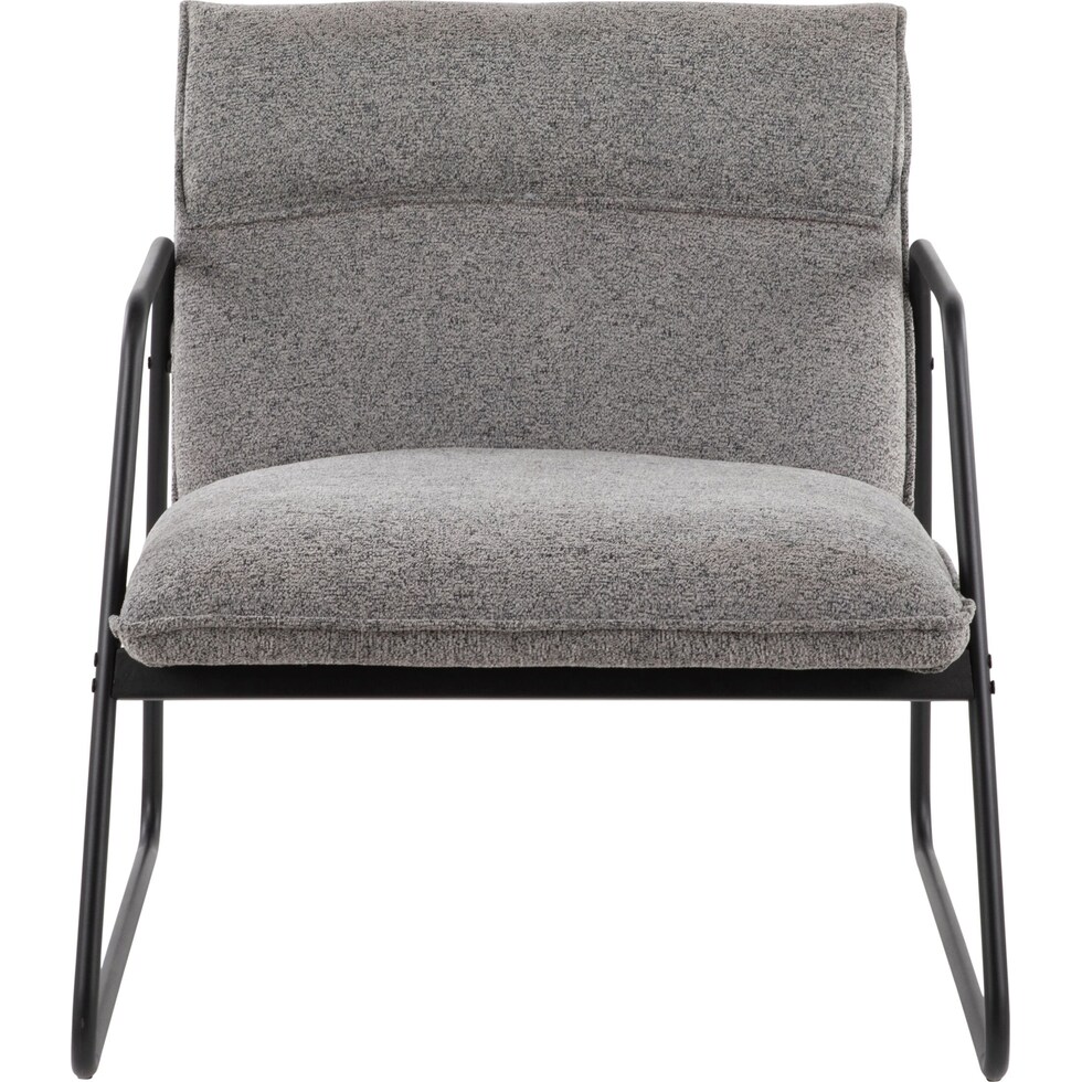 santos gray accent chair   