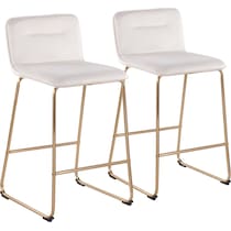 santos white counter height stool   