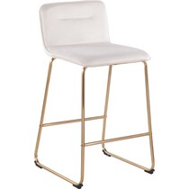 santos white counter height stool   