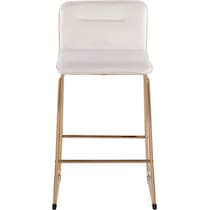 santos white counter height stool   
