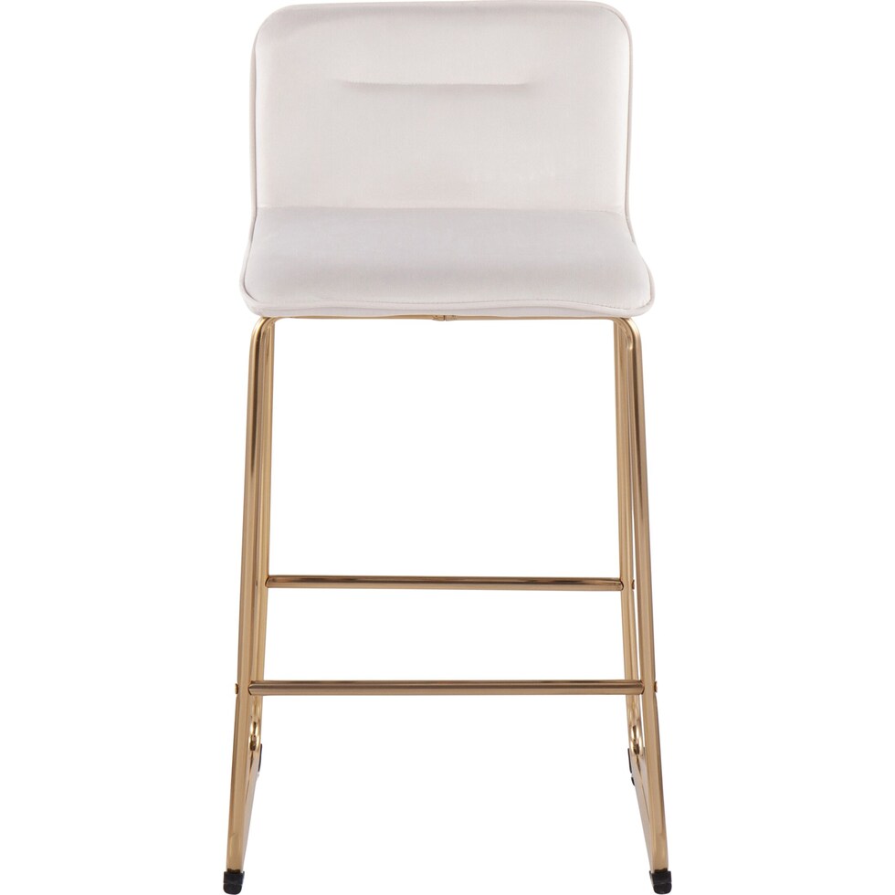 santos white counter height stool   