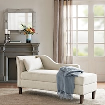 sanya white chaise   