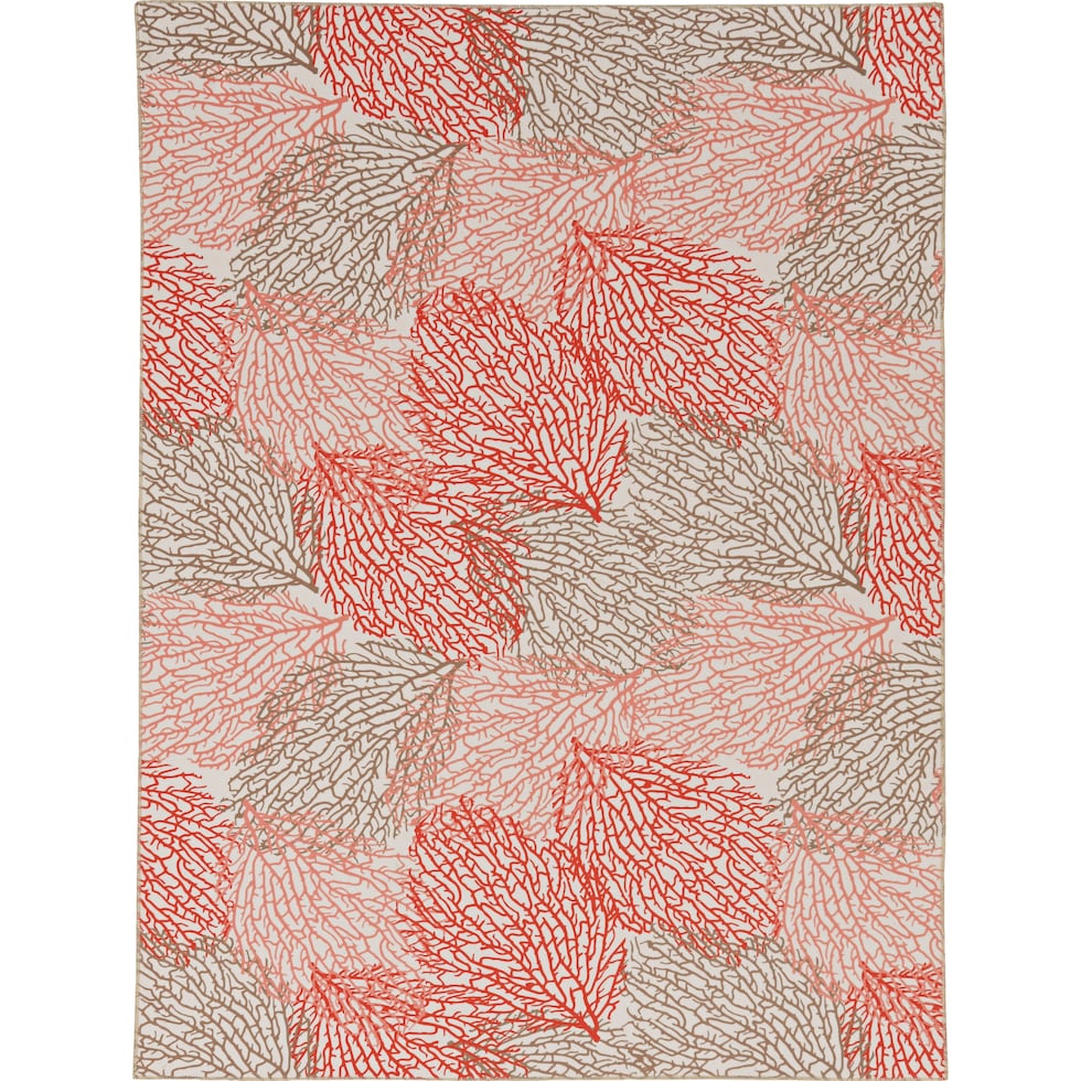 saoirse ivory coral area rug  x    