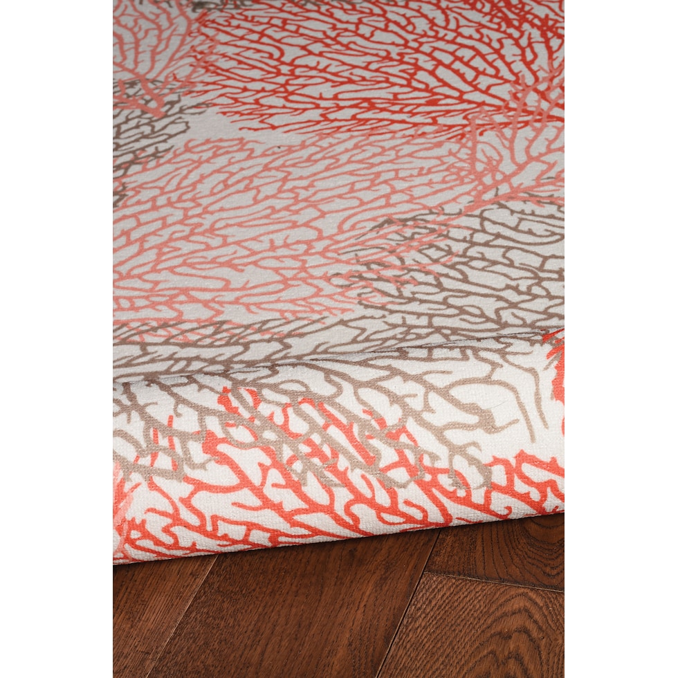 saoirse ivory coral area rug  x    