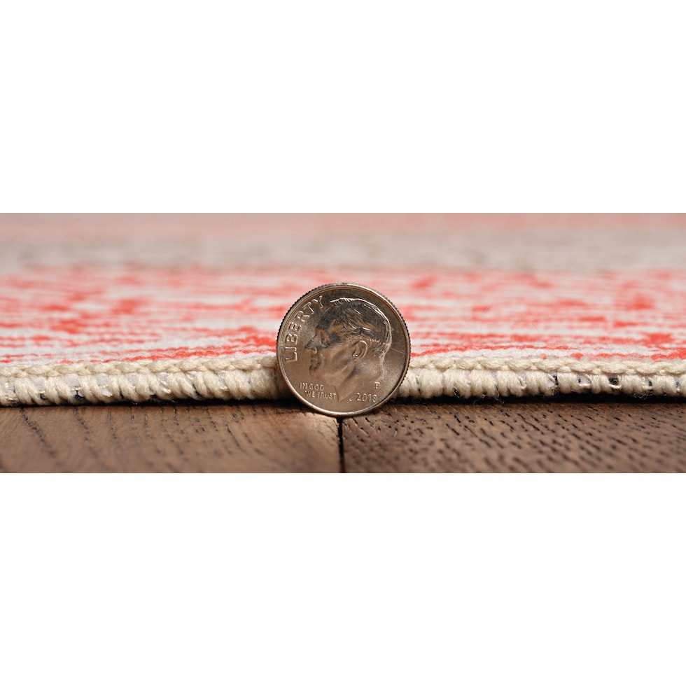 saoirse ivory coral area rug  x    
