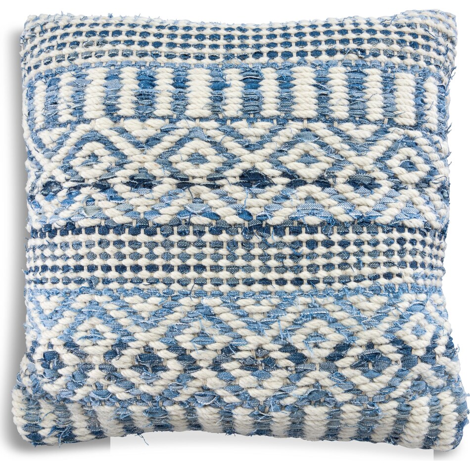 sarah blue accent pillow   