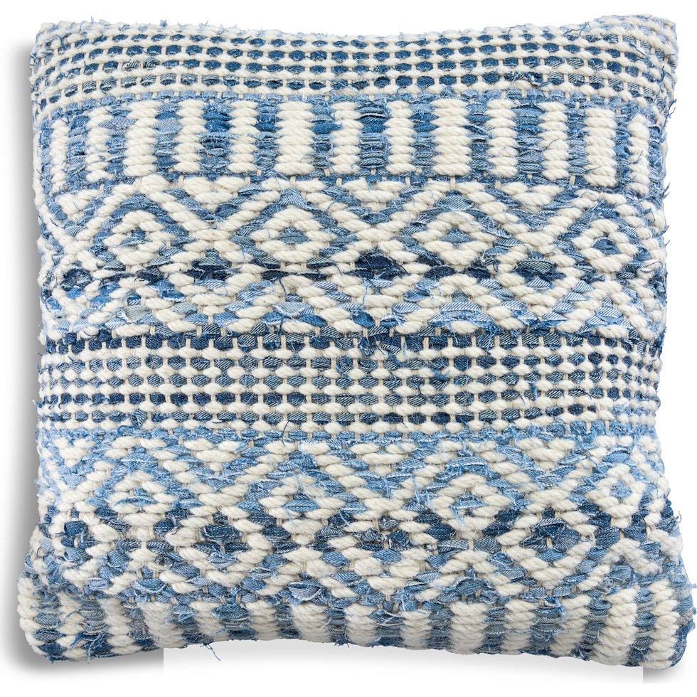 sarah blue accent pillow   
